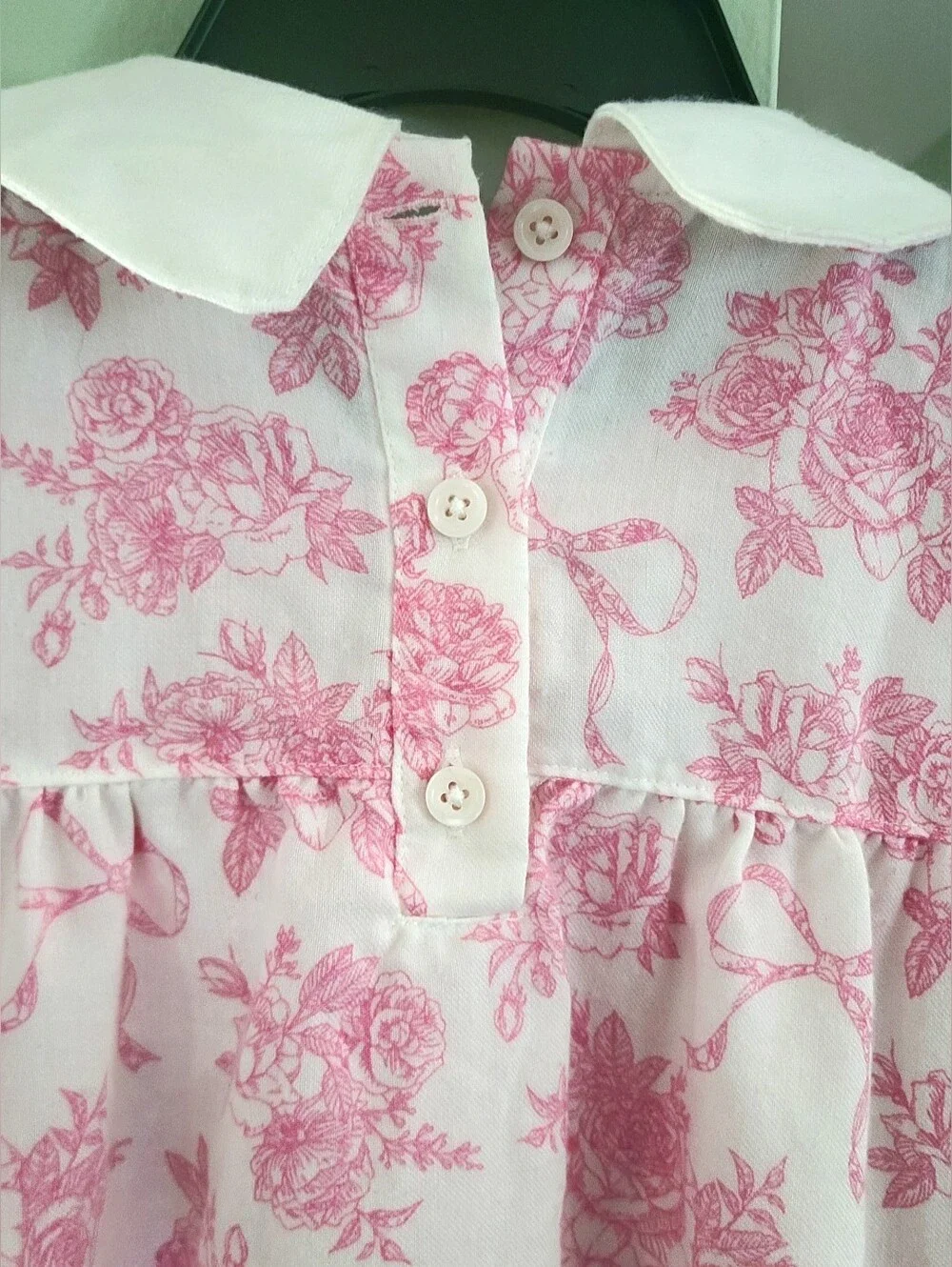 Gymboree Girls Pink Floral / LoveShackFancy-type Print Nightgown Size L (10-12)
